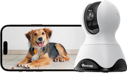 2.5K Indoor Camera, 5G/2.4G Wifi Cameras for Home Security, 360° Pan/Tilt Pet Camera for Dog/Cat, Baby Monitor, Phone App, Motion Tracking & Alerts, Night Vision, Two-Way Audio, Support Alexa