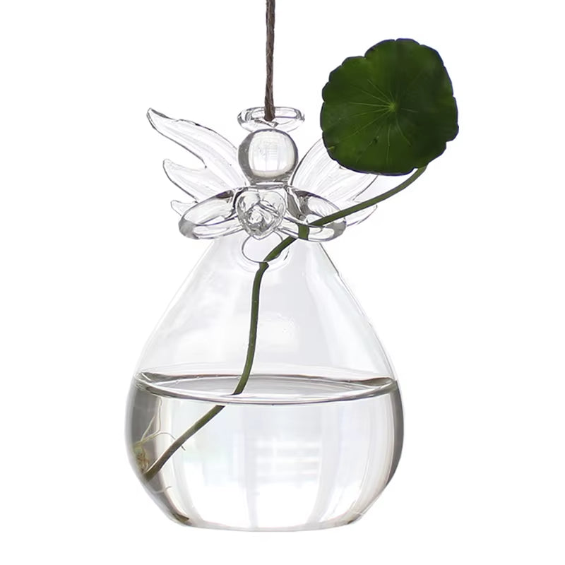 Home Planters Clear Glass Flower Plant Stand Hanging Vase Ball Terrarium Container for Garden and Home Decor
