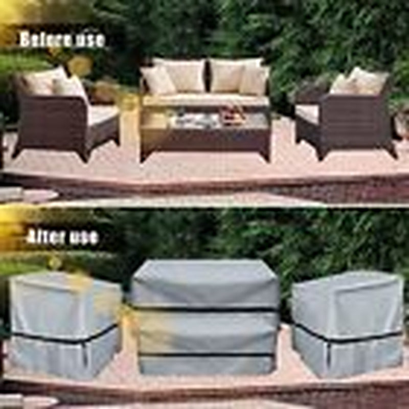 Octbird Outdoor Furniture Covers Waterproof, 4-Piece Patio Furniture Covers