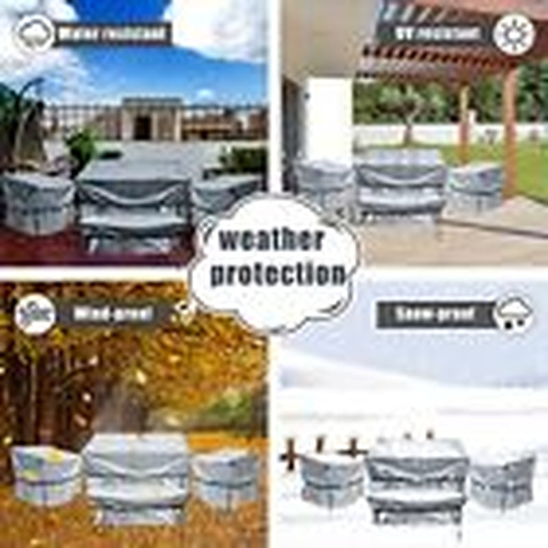 Octbird Outdoor Furniture Covers Waterproof, 4-Piece Patio Furniture Covers