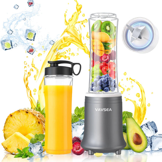Personal Blender, Countertop Blender for Kitchen with BPA Free Travel Cup and Lid, Mini Blender for Kitchen, Office and Sports