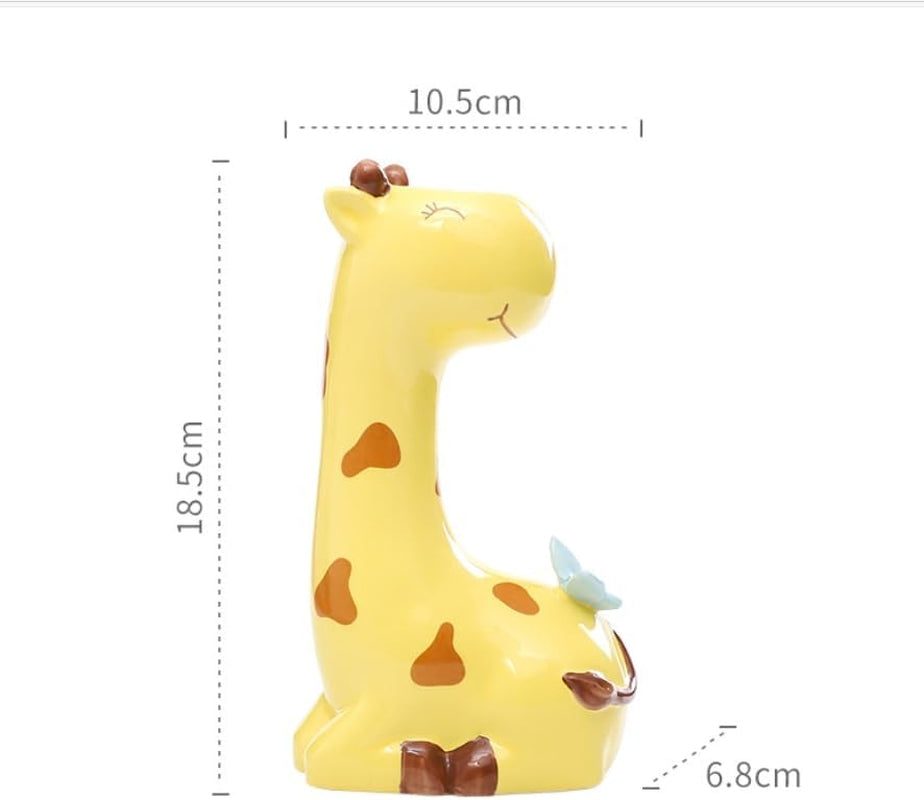 Succulent Pots,Cute Animal Giraffe Shaped Air Plant Holder Flower Planters-Plants Not in Included (7.2 Inch Tall)