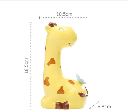 Succulent Pots,Cute Animal Giraffe Shaped Air Plant Holder Flower Planters-Plants Not in Included (7.2 Inch Tall)