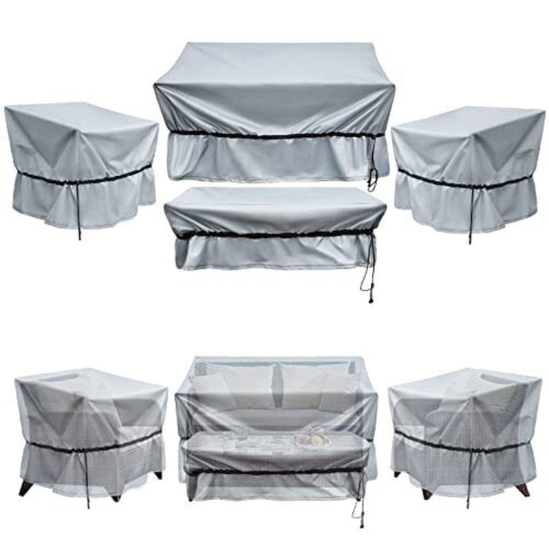 Octbird Outdoor Furniture Covers Waterproof, 4-Piece Patio Furniture Covers