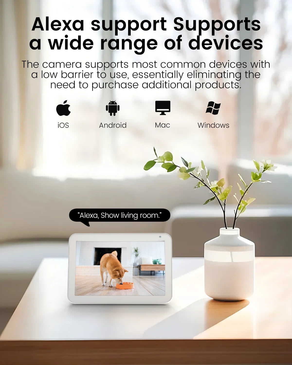 2.5K Indoor Camera, 5G/2.4G Wifi Cameras for Home Security, 360° Pan/Tilt Pet Camera for Dog/Cat, Baby Monitor, Phone App, Motion Tracking & Alerts, Night Vision, Two-Way Audio, Support Alexa