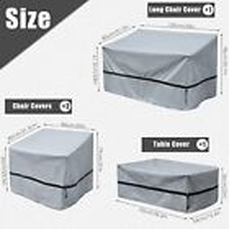 Octbird Outdoor Furniture Covers Waterproof, 4-Piece Patio Furniture Covers